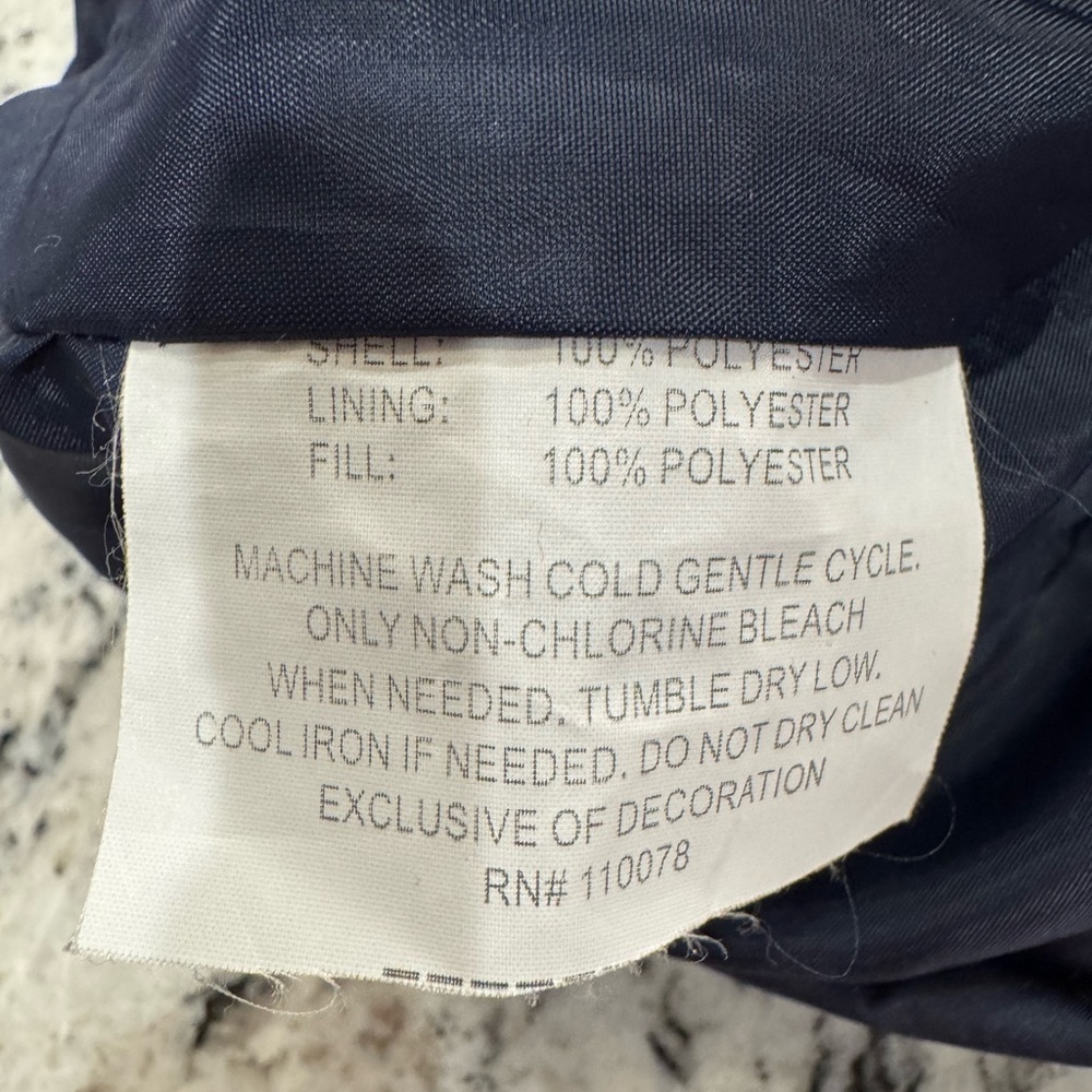 U.S. Polo Assn Navy Blue Puffer Vest Men’s Large | Full Zip | Classic Logo - Picture 5 of 9